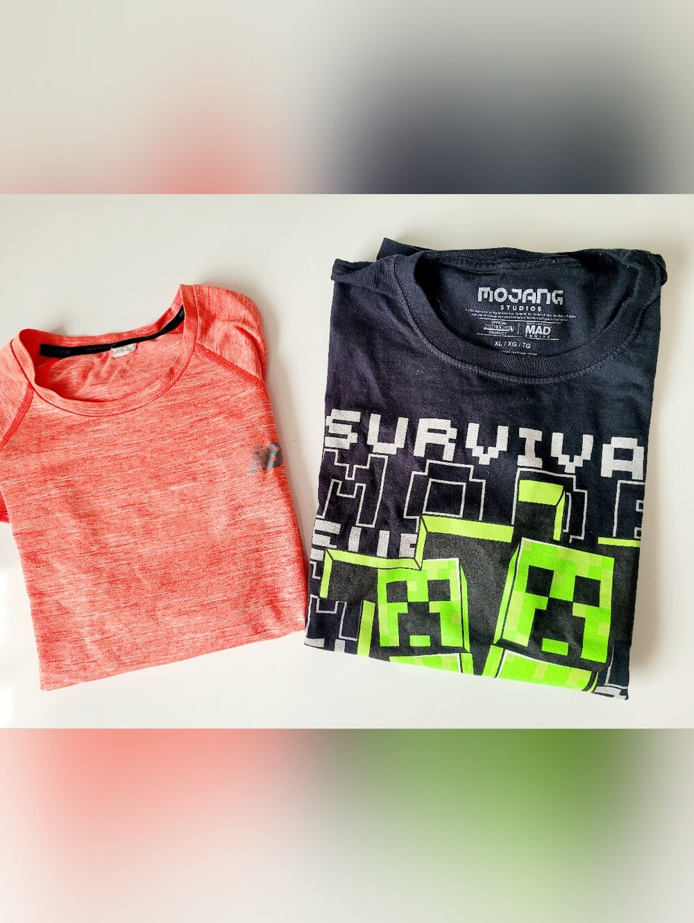 New Balance & Minecraft 'Survival' Graphic Bundle Tee Big Boys XL